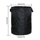 Collapsible Garbage Can Black Universal Folding Trash Can Portable Multifunction