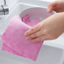 15pcs Kitchen Strong Non-Stick Oil Fiber Dish Towel Brush Bowl Cloth Rag