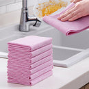 15pcs Kitchen Strong Non-Stick Oil Fiber Dish Towel Brush Bowl Cloth Rag