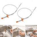 2Pcs Steel Wire Sewer Cleaning Tool 60cm for Home Family Nice Fashion