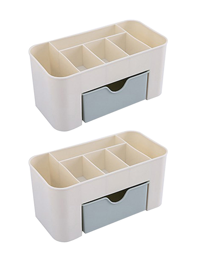 Cosmetics Desk Organizer Makeup Home Office Desktop Sundry Storage Box 2x