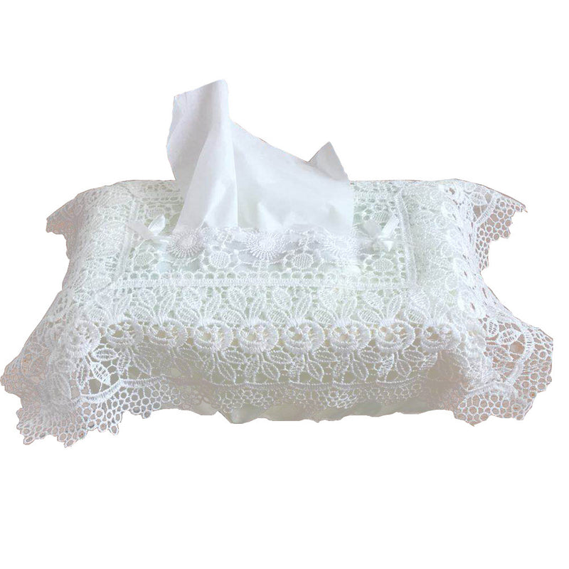 Embroidered Christmas Holiday Decor Polyester Fabric Tissue Box Cover Hot Best