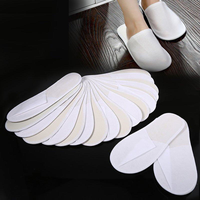 25 Pair Hotel Travel Spa Disposable Slippers Home Guest Slippers Unisex Portable