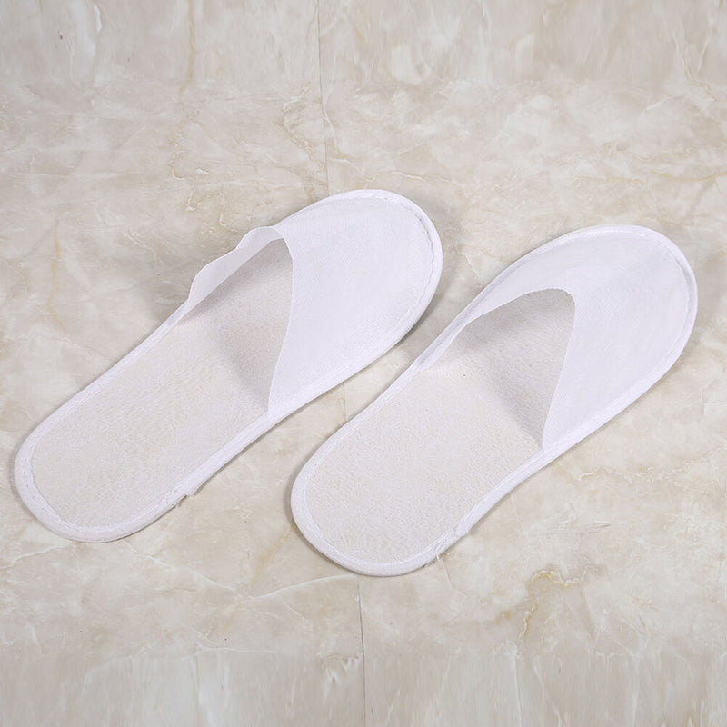 White 25pair/lot Breathable Disposable Slippers SPA Slippers Hotel Slippers