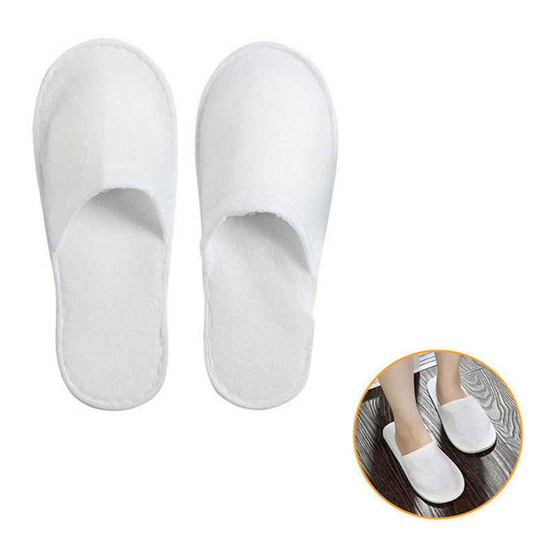 25 Pair Hotel Travel Spa Disposable Slippers Home Guest Slippers Unisex Portable