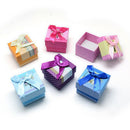 Jewelry Boxes,Multi Color Display Bowknot Box for Necklace Ring Earring  awdd