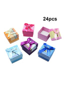 Jewelry Boxes,Multi Color Display Bowknot Box for Necklace Ring Earring  awdd