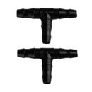 100 Pcs Sprinkler Irrigation 4/7mm Tee Pipe Barb Hose Supplies Drip System