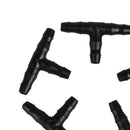 100 Pcs Sprinkler Irrigation 4/7mm Tee Pipe Barb Hose Supplies Drip System