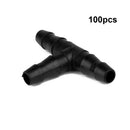 100Pcs useful Sprinkler Irrigation 4/7mm Tee Pipe Barb Hose Supplies Drip System