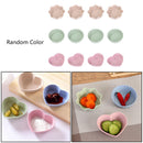 Creative Kitchen Heart Shape Wheat Straw Bowl Seasoning Sauce Snack Small Plate
