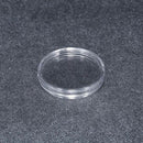 100Pcs 27mm Clear Round Plastic Coin Capsule Container Box Holder Case Port able