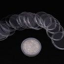 100pcs 27mm Coin Capsules Coins Storage Case Box Container for Euro Coin