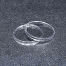 100Pcs 27mm Clear Round Plastic Coin Capsule Container Box Holder Case Port able