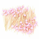 100Pcs heart-shaped Drink Stirring Sticks Food Dessert Picks Fruit New G o o d