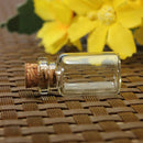50x Clear Mini Small Shell Stopper Glass Vial Wishing Drift Bottle Container Bot
