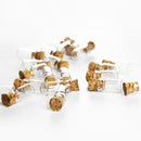 50x Clear Mini Small Shell Stopper Glass Vial Wishing Drift Bottle Container Bot