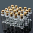 50*Mini Small Glass Bottles with Cork Stopper Tiny Vials Wish Jars New Hot