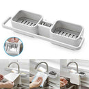 High Quality Sink Faucet Cloth Drain Rack Holder Shelf Storage Set Tool New Hot