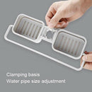 Storage Organizer for Kitchen Sink Faucet Sponge Soap Cloth Gray 4. 1inch