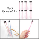 20xAdult Wheat Straw Toothbrush Eco-Friendly Oral Clean Soft Small Bristle Brush