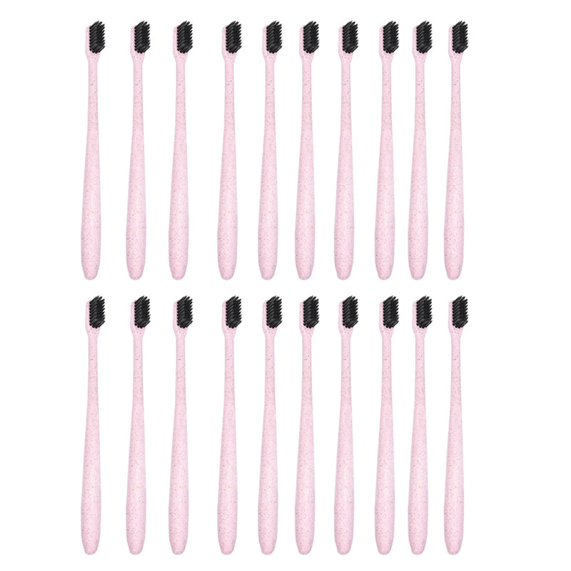 Toothbrushes Wheat Straw Health Deep Clean Soft Bamboo Charcoal Toothbrush
