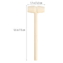 10pcs Mini Diy Solid Wood Decorative Hammer Easy To Use Kid's Toys