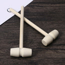 10pcs Mini Diy Solid Wood Decorative Hammer Easy To Use Kid's Toys