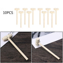 10pcs Mini Diy Solid Wood Decorative Hammer Easy To Use Kid's Toys