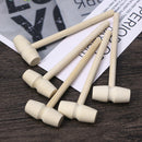 10pcs Mini Diy Solid Wood Decorative Hammer Easy To Use Kid's Toys