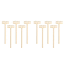 10pcs Mini Diy Solid Wood Decorative Hammer Easy To Use Kid's Toys