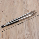 New Tongs Stainless Steel Grilling BBQ Kitchen Clip Lock Tong Cutlery
