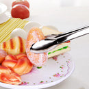 New Tongs Stainless Steel Grilling BBQ Kitchen Clip Lock Tong Cutlery H o t