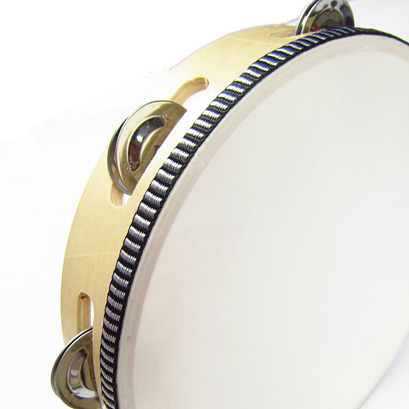 Wooden Radiant Tambourine Handbell Hand Drum with Double High Quality