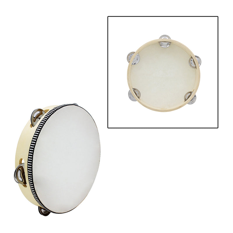Wooden Radiant Tambourine Handbell Hand Drum with Double High Quality