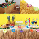 Tropical Hawaiian Luau Table Grass Skirt + Flowers BBQ Party Festival DIY * 1 pc