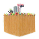 Tropical Hawaiian Luau Table Grass Skirt + Flowers BBQ Party Festival DIY * 1 pc