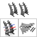 Makeup Brush Eyeshadow Pencil Pen Clear Acrylic Display Stand 6Rooms Hold Hot 2x