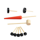 Wooden Christmas Snowman Dress Up Set Accessories Family Suits Kit Decor