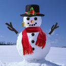 Wooden Christmas Snowman Dress Up Set Accessories Family Suits Kit Decor