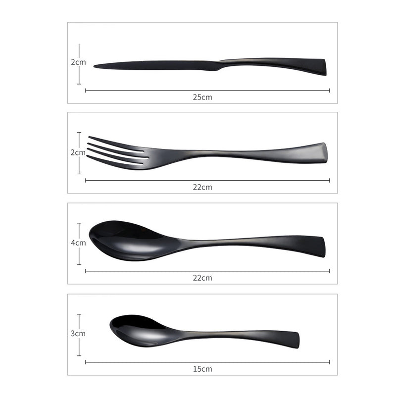 Stainless Steel Cutlery Set 4 Pcs (1 table spoon,tea spoon,fork,dessert spoon)