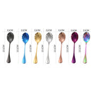 Stainless Steel Flower Shape Coffee Sugar Spoon Dessert Rainbow Teaspoons * 7