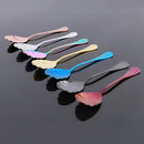 7pcs Shell Spoon Sugar Dessert Coffee Tea Drink Stirrer Teaspoon Stainless Steel