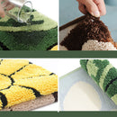 Kitchen Bathroom Sunflowers Retro Board 40*60cm Floor Non-Slip Bath Door Mat Rug