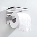 Bathroom Stainless Steel Round Toilet Paper Roll Holder Hand Towel Rail Rack * 1
