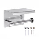 Stainless Steel Toilet Paper Holder Bathroom Roll Tissue Rack Storage Shelf New