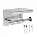 Bathroom Stainless Steel Round Toilet Paper Roll Holder Hand Towel Rail Rack * 1