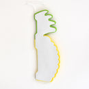 6 x Paper Honeycomb Pineapple (Hanging) Party Table Decorations Tropical Yellow