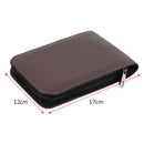 Fountain Pen Roller PU Leather Pouch Pen Case Holder Storage Bag for 12 Pe ns