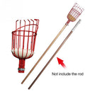 Aluminum Basket Fruit Picker Hold Multiple Pieces of Fruit Red Color Design o i